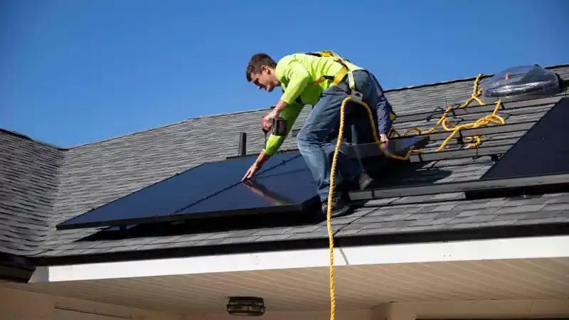 solar panel installation